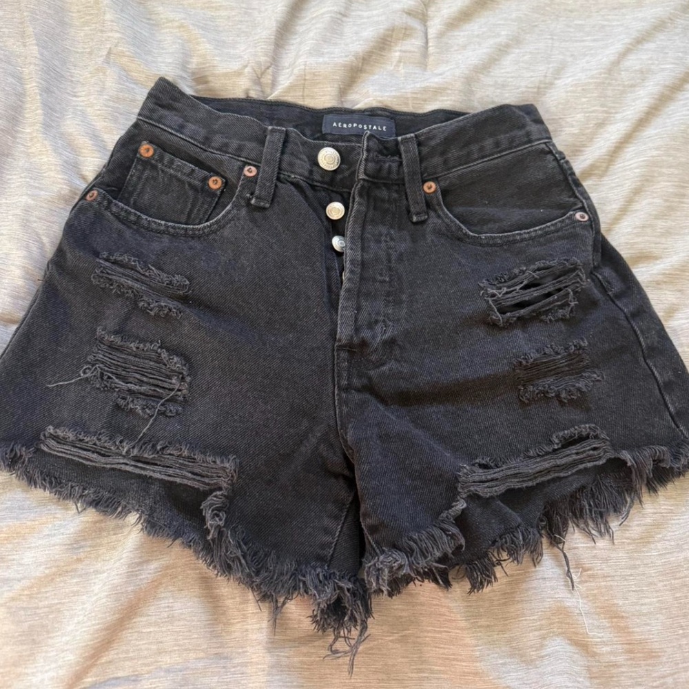 Black Aeropostale  Denim Shorts